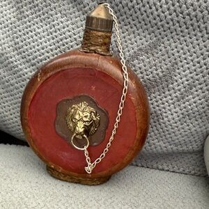 Vintage made in Italy leather flask.